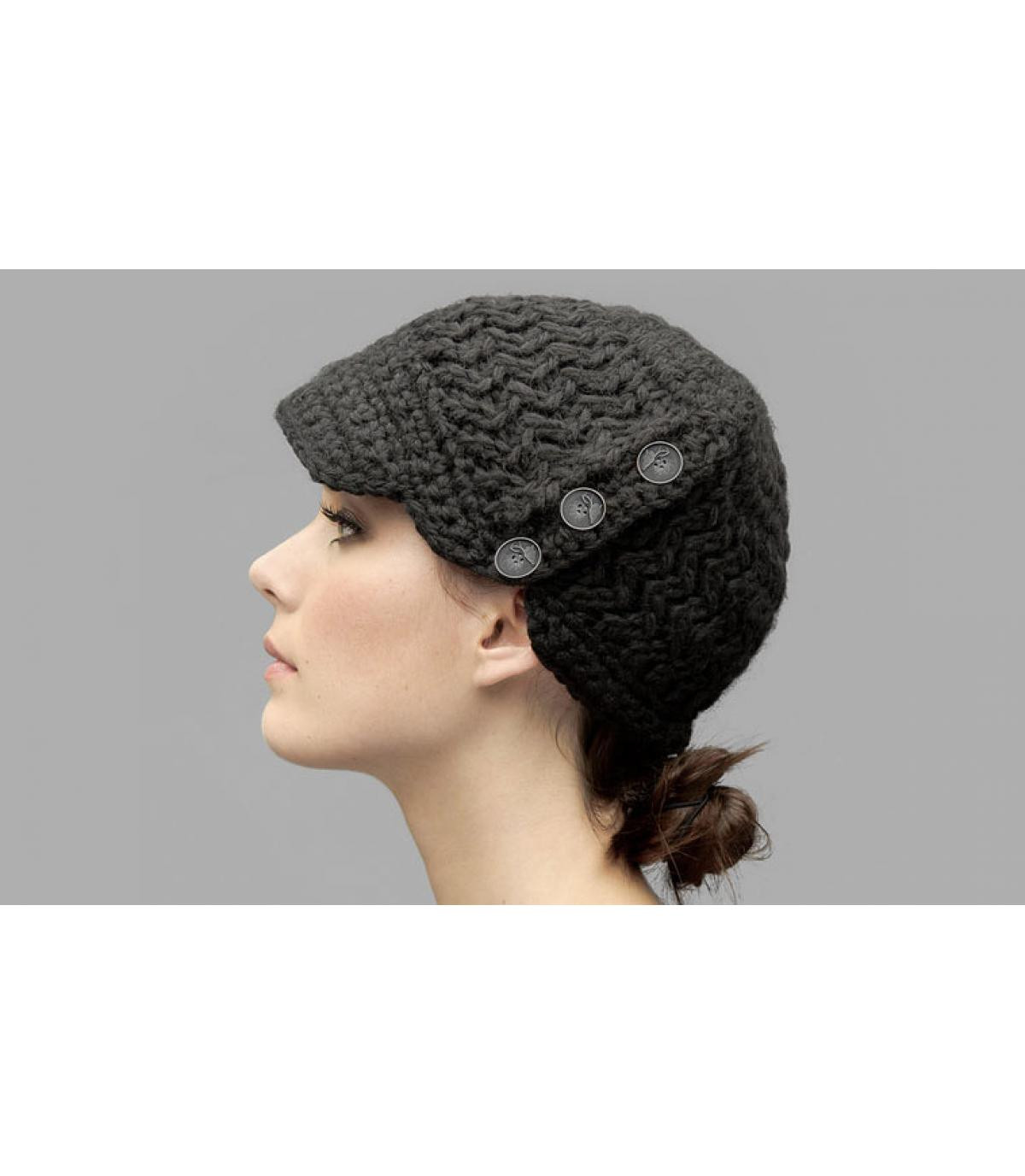 Bonnet noir femme Madison black